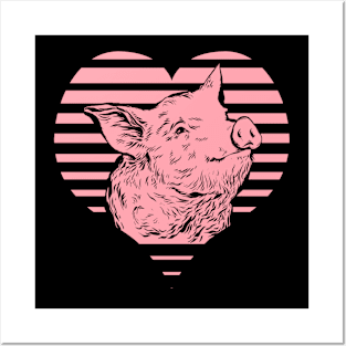 I love pigs Posters and Art